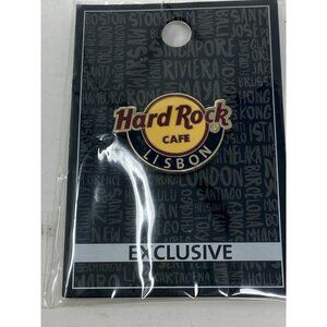 Hard Rock Cafe Lisbon Portugal Logo Pin NEW
